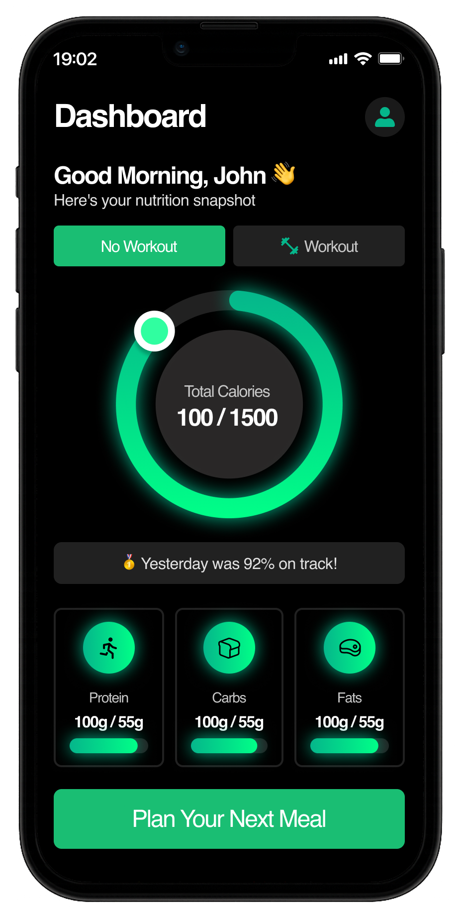 LifeKitchen dashboard